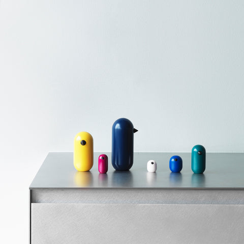 Normann Copenhagen Little Bird Coloured Yellow 10cm Wooden Figurine Normann Copenhagen    - [store_name]