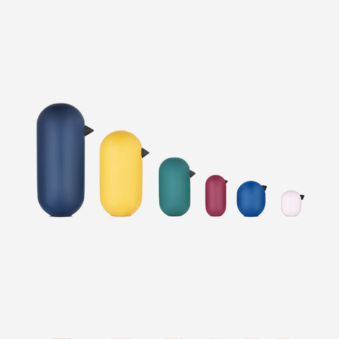 Normann Copenhagen Little Bird Coloured Teal 7cm Wooden Figurine Normann Copenhagen    - [store_name]