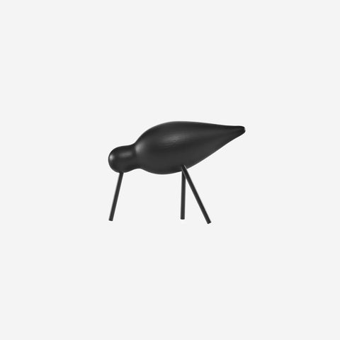 Normann Copenhagen Shorebird Medium Black Black Wooden Figurine Normann Copenhagen    - [store_name]