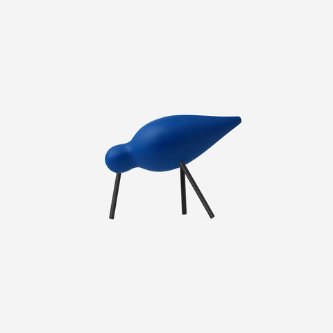 Normann Copenhagen Shorebird Medium Blue Black Wooden Figurine Normann Copenhagen    - [store_name]