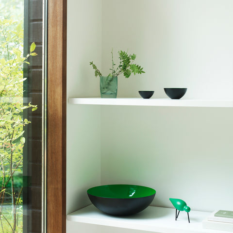 Normann Copenhagen Shorebird Medium Green Black Wooden Figurine Normann Copenhagen    - [store_name]