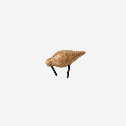 Normann Copenhagen Shorebird Small Oak Black Wooden Figurine Normann Copenhagen    - [store_name]