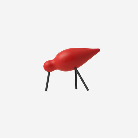 Normann Copenhagen Shorebird Medium Red Black Wooden Figurine Normann Copenhagen    - [store_name]