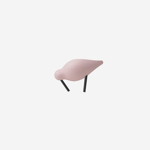 Normann Copenhagen Shorebird Small Rose Pink Black Wooden Figurine Normann Copenhagen    - [store_name]