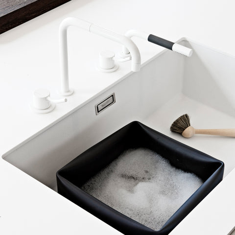 Normann Copenhagen Washing Up Bowl & Brush Black Washing Normann Copenhagen    - [store_name]