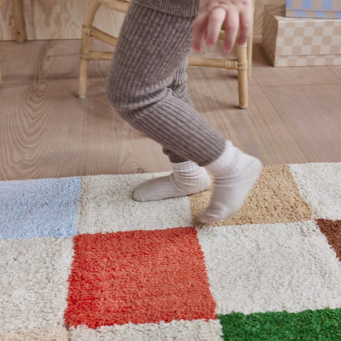 OYOY Living Chess Rug Small Multi Rug OYOY Living - [store_name]