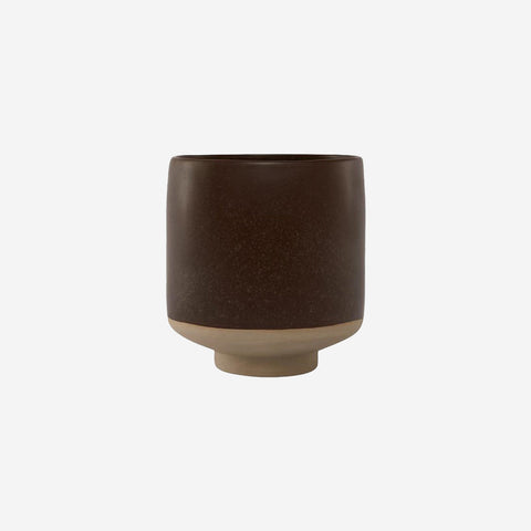 OYOY Living Hagi Ceramic Pot Small Brown Pot OYOY Living - [store_name]