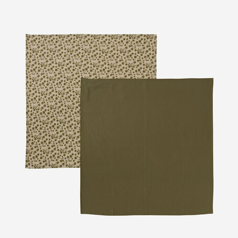 OYOY Living Iro Muslin Olive Beige Children's Bib OYOY Living - [store_name]