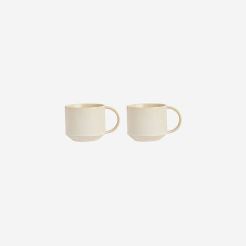 OYOY Living Yuka Ceramic Mug Pair White Mug OYOY Living - [store_name]