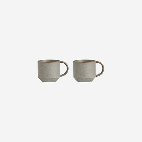 OYOY Living Yuka Ceramic Mug Pair Stone Mug OYOY Living - [store_name]