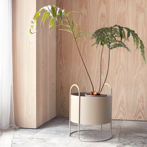 OYOY Living Maki Plant Box Low Clay Plant Stand OYOY Living - [store_name]