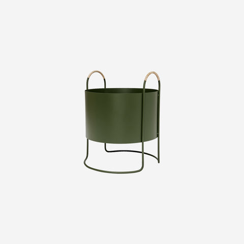 OYOY Living Maki Plant Box Low Olive Plant Stand OYOY Living - [store_name]