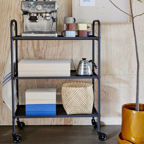 OYOY Living Maki Trolley Large Black Table OYOY Living - [store_name]