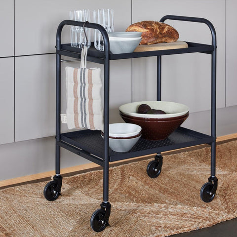 OYOY Living Maki Trolley Small Black Table OYOY Living - [store_name]