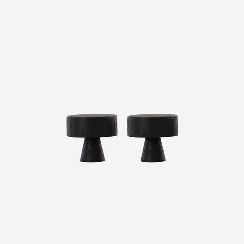 OYOY Living Pin Hook Black Oak Large 2 Pack Hooks OYOY Living - [store_name]