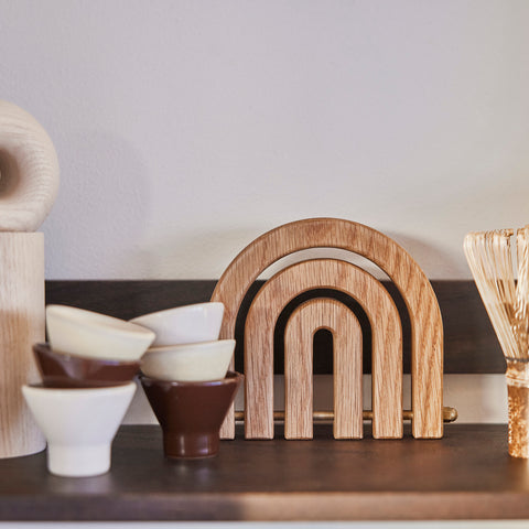 OYOY Living Rainbow Wooden Trivet Trivet OYOY Living - [store_name]