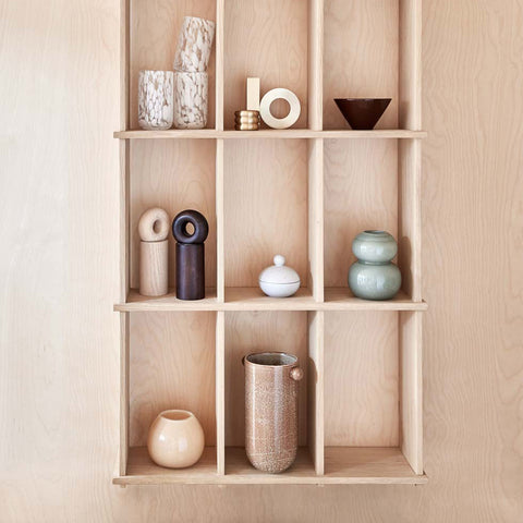 OYOY Living Saga Bonbonniere Low White Speckle Vessel OYOY Living - [store_name]