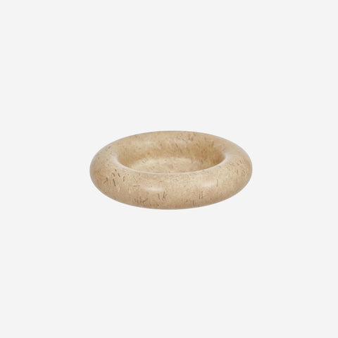 OYOY Living Savi Marble Tray Round Beige Tray OYOY Living - [store_name]
