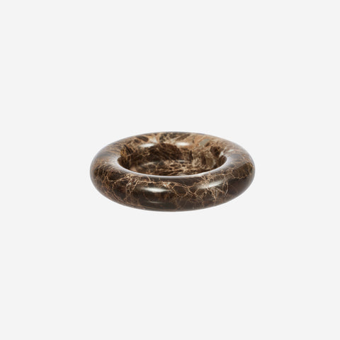OYOY Living Savi Marble Tray Round Choco Brown Tray OYOY Living - [store_name]