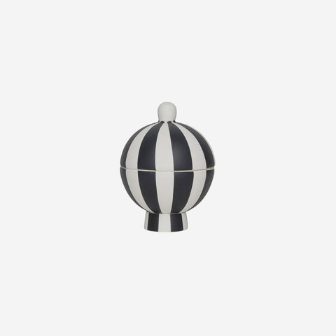 OYOY Living Toppu Bonbonniere Black White Vase OYOY Living - [store_name]