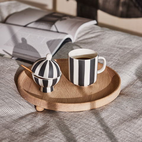OYOY Living Toppu Bonbonniere Black White Vase OYOY Living - [store_name]