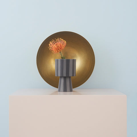 OYOY Living Toppu Pot Small Black Grey Pot OYOY Living - [store_name]