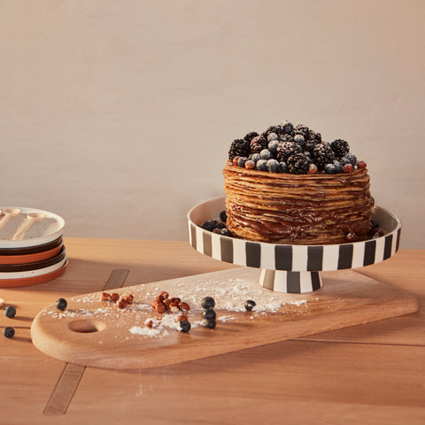 OYOY Living Toppu Tray Large Black White Tray OYOY Living - [store_name]