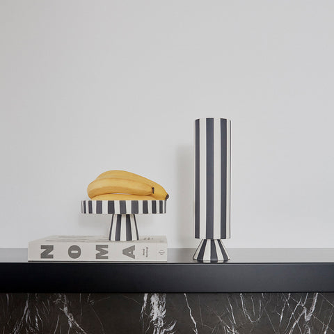 OYOY Living Toppu Tray Small Black White Tray OYOY Living - [store_name]