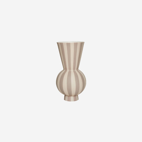OYOY Living Toppu Vase Round Clay White Vase OYOY Living - [store_name]
