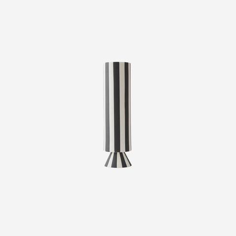 OYOY Living Toppu Vase High Black White Vase OYOY Living - [store_name]