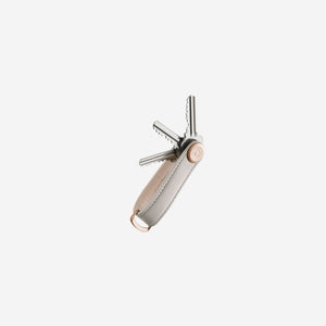 Orbitkey Key Organiser Leather Stone Grey Key Ring Orbitkey    - [store_name]