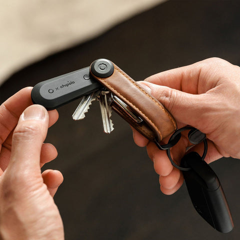 Orbitkey x Chipolo Bluetooth Tracker v2 Black Keyring Orbitkey - [store_name]
