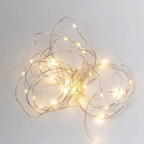 Papaya Capella LED Fairy Lights Silver 3.9m Christmas Decorations Papaya - [store_name]