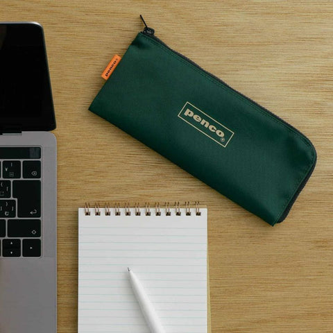 Penco Flat Pen Case Dark Green Pencil Case Penco - [store_name]