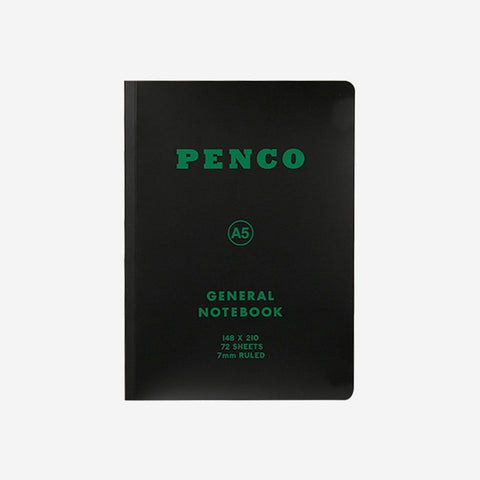 Penco General Notebook A5 Black Notebook Penco - [store_name]