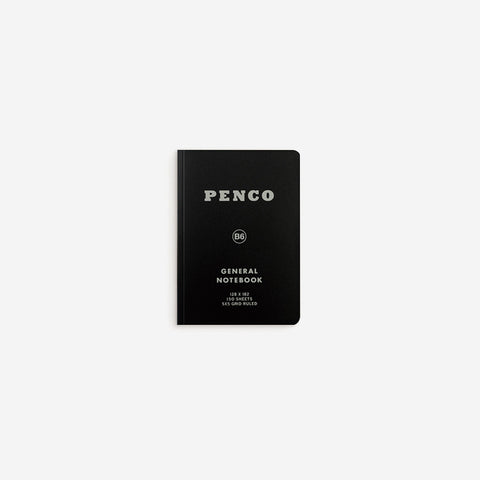 Penco General Notebook Grid B6 Black Notebook Penco - [store_name]