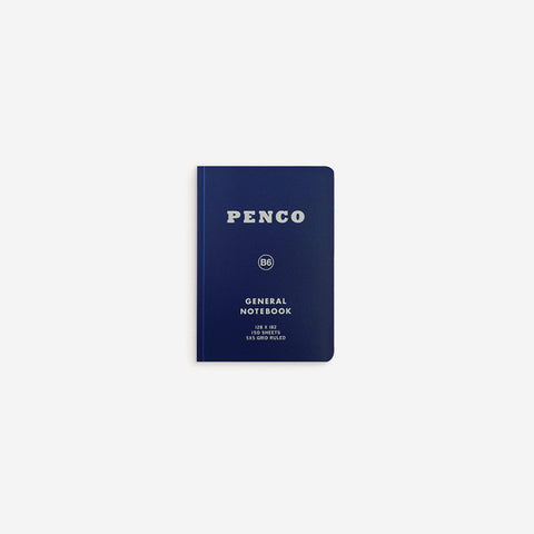 Penco General Notebook Grid B6 Dark Blue Notebook Penco - [store_name]