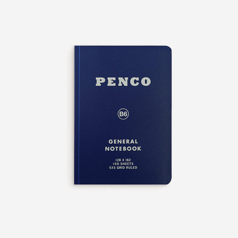 Penco General Notebook Grid B6 Dark Blue Notebook Penco - [store_name]