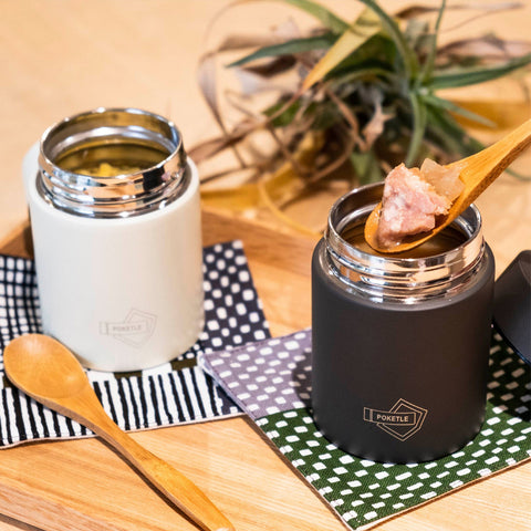 Poketle Stainless Steel Soup Flask Charcoal 160ml Flask Poketle - [store_name]