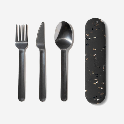 Porter Utensil Set Stainless Steel Terrazzo Charcoal Utensils Porter - [store_name]