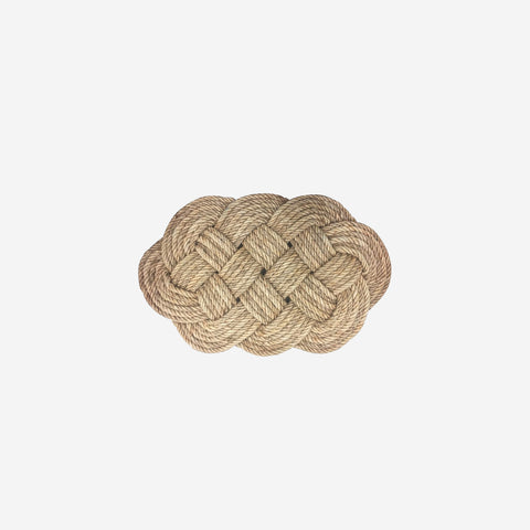 Potted Braided Doormat Jute Rope Door Mat Potted    - [store_name]