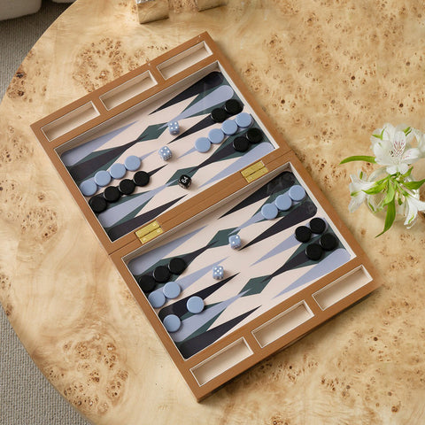 Printworks Classic Backgammon Lacquered Wood Board Game Printworks - [store_name]