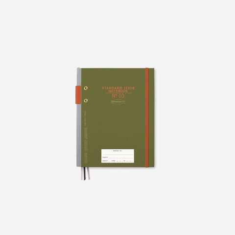Standard Issue Notebook No.3 Khaki Green Notebook Design Works - [store_name]