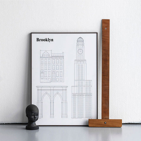 Studio Esinam Brooklyn Landmarks Print Print Studio Esinam    - [store_name]