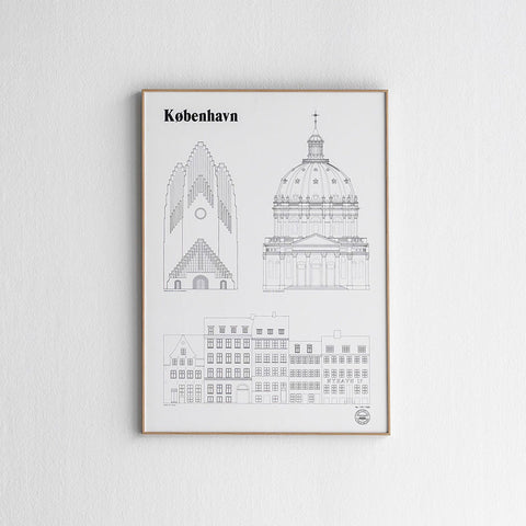 Studio Esinam Copenhagen Landmarks Print Print Studio Esinam    - [store_name]