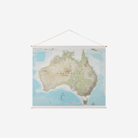 Studio Milligram Australia Canvas Wall Map 140x110cm Vase Studio Milligram - [store_name]