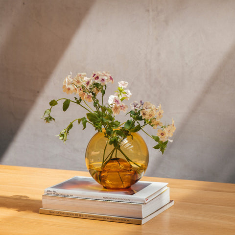 Studio Milligram Bubble Aqua Vase Amber Yellow Vase Studio Milligram - [store_name]