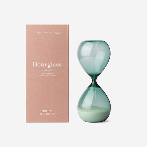Studio Milligram Hourglass Teal 15min Hourglass Studio Milligram - [store_name]