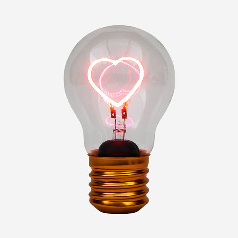 Suck UK Cordless Lightbulb Pink Heart Portable Lamp Suck UK - [store_name]