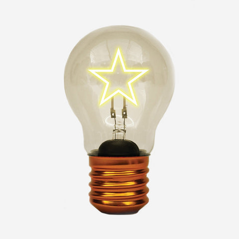 Suck UK Cordless Lightbulb Yellow Star Portable Lamp Suck UK - [store_name]